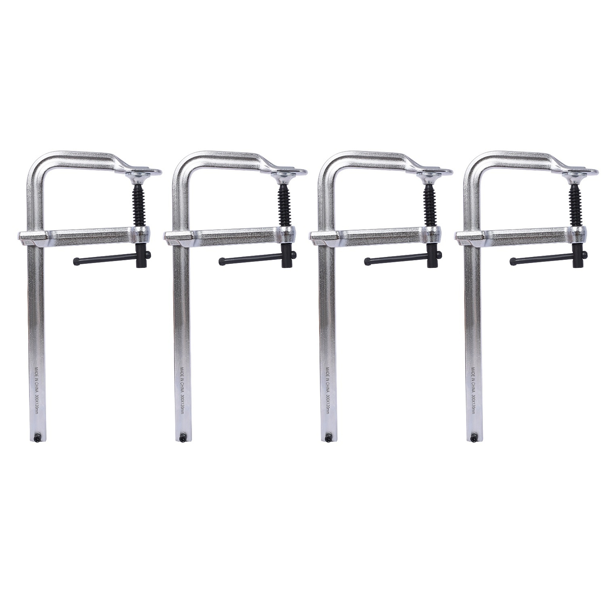 BlackTeck BigTitan Parallel Jaw Clamp Set — 12in., 1400-Lb. Capacity, 4 Pack, Model# N2-190045